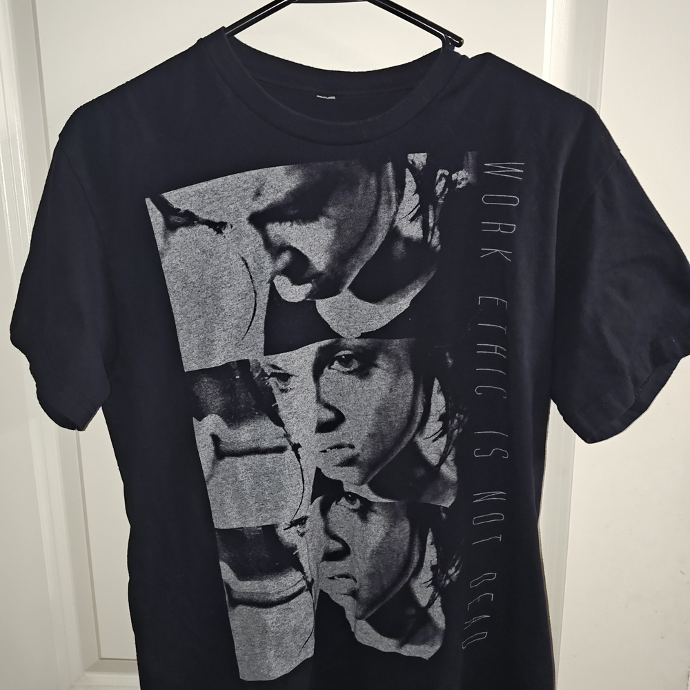 Vintage Black FLAGNORFAIL "Work Ethics Not Real" T-Shirt